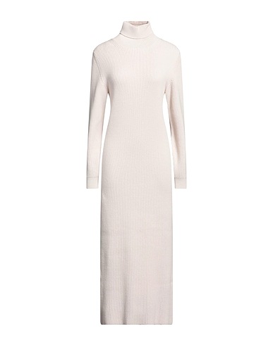 PESERICO Midi dress Light grey 70% Virgin Wool, 20% Silk, 10% Cashmere