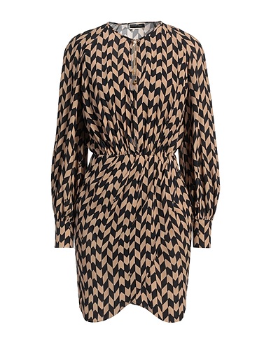 ELISABETTA FRANCHI Short dress Taupe 100% Viscose