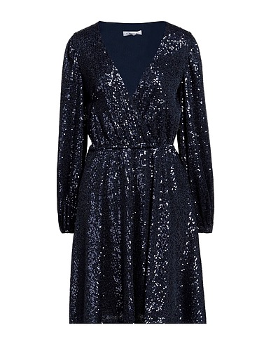 MANUEL RITZ Short dress Midnight blue 100% Polyester