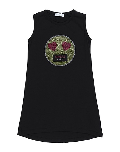 GAëLLE Paris Kleid Schwarz 93% Baumwolle, 7% Elastan