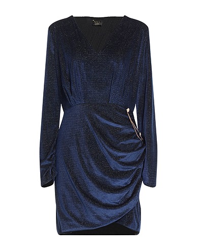 SISTE'S Short dress Midnight blue 90% Polyester, 10% Elastane