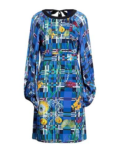 CAVALLI CLASS Midi dress Blue 97% Viscose, 3% Elastane