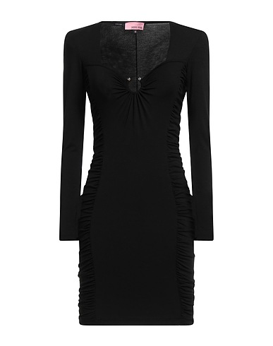 DENNY ROSE Sheath dress Black 94% Viscose, 6% Elastane