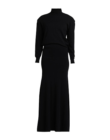 SAINT LAURENT Vestido de Punto Negro 100% Cachemir
