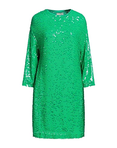 MO.DE.RN Short dress Green 70% Polyester, 28% Polyamide, 2% Elastane