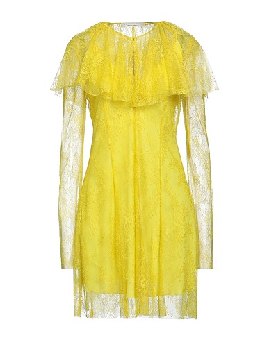 PHILOSOPHY di LORENZO SERAFINI Short dress Yellow 100% Polyamide