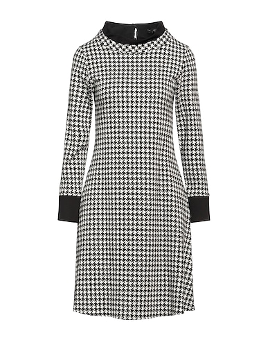 PHILLY FIRENZE Short dress Black 50% Acrylic, 40% Cotton, 8% Polyamide, 2% Elastane