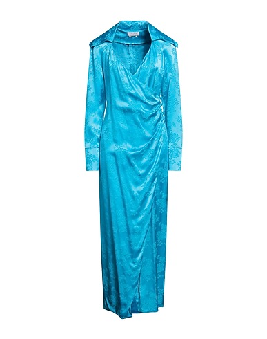 CINQRUE Long dress Azure 52% Acrylic, 48% Viscose