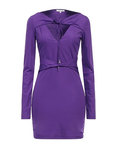 PATRIZIA PEPE Sheath dress Purple 84% Polyamide, 16% Elastane