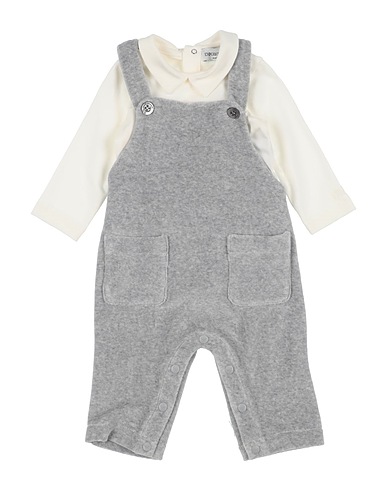 EMPORIO ARMANI Baby jumpsuit  Light grey 94% Cotton, 6% Elastane, Polyamide