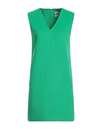ATTIC AND BARN Short dress Green 50% Wool, 50% Polyester