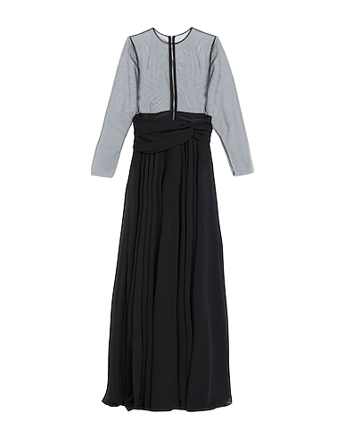 STEFANO DE LELLIS Long dress Black 100% PES - Polyethersulfone