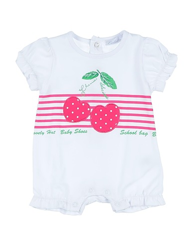 LOLETA Baby jumpsuit  White 95% Cotton, 5% Elastane