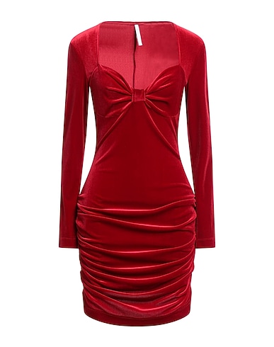 IMPERIAL Short dress Red 92% Polyester, 8% Elastane