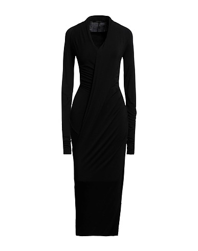 URBAN ZEN Midi dress Black 96% Viscose, 4% Elastane