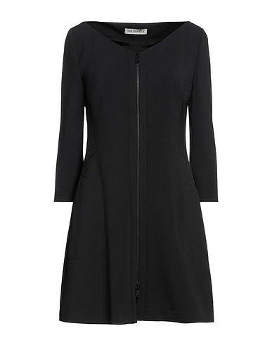 TRUSSARDI Short dress Black 89% Polyester, 11% Elastane