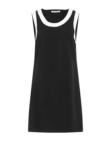 CARACTÈRE Short dress Black 95% Polyester, 5% Elastane