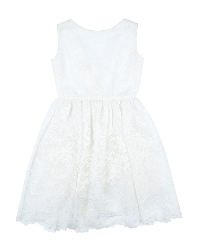 LE MISS di AZZURRA Vestito Bianco 100% Cotone, Poliestere, Poliammide