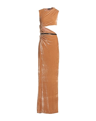 ATLEIN Long dress Camel 88% Polyethylene, 12% Elastane