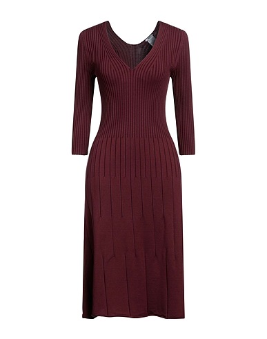WOLFORD Vestito in Maglia Prugna 65% Lana Vergine, 33% Cotone, 2% Elastan