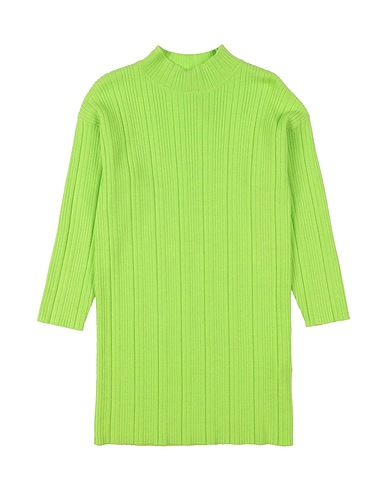 MANILA GRACE Dress Lime green 42% Viscose, 30% Nylon, 28% Polyester