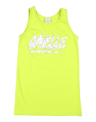 GAëLLE Paris Dress Lime green 95% Cotton, 5% Elastane