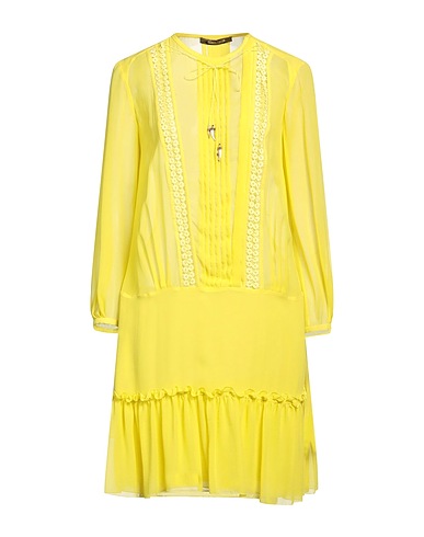 JUST CAVALLI Short dress Lime green 100% Silk