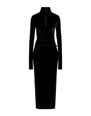 WEINSANTO Long dress Black 60% Polyamide, 35% Viscose, 5% Polyurethane