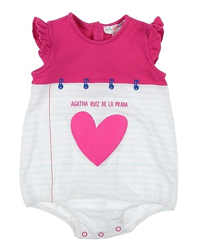 AGATHA RUIZ DE LA PRADA Baby bodysuit Magenta 100% Cotton