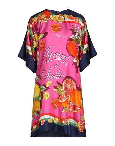 DOLCE&GABBANA Short dress Fuchsia 100% Silk
