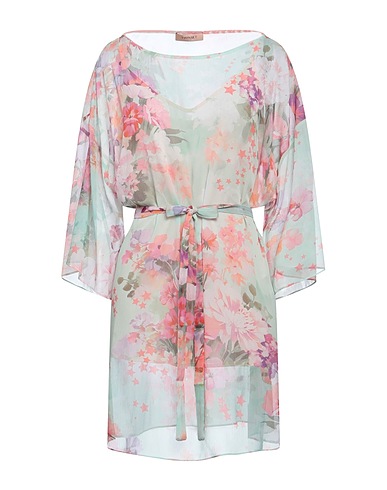 TWINSET Short dress Light green 100% Polyester