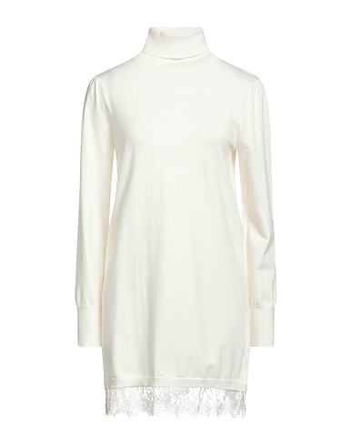 TWINSET Vestito corto Panna 60% Acrilico, 30% Poliammide, 10% Lana, Poliestere