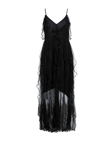 TWINSET Long dress Black Polyester