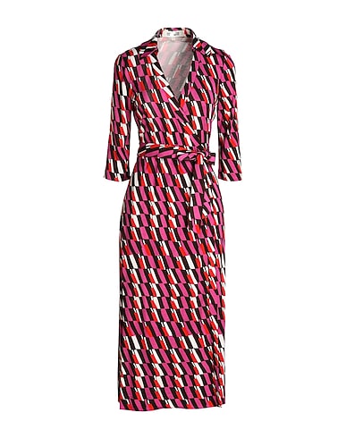 DIANE VON FURSTENBERG Robe en soie Fuchsia 100% Soie