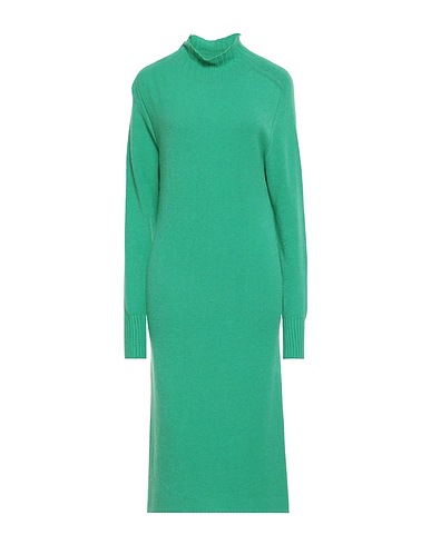 KARTIKA Midi dress Green 50% Viscose, 27% Polyester, 23% Polyamide
