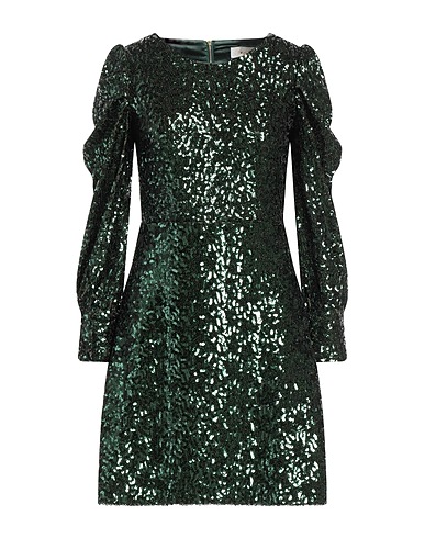 CLOSET 미니 원피스 다크 그린 100% 나일론