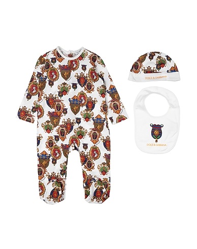 DOLCE&GABBANA Baby accessories set White 100% Cotton