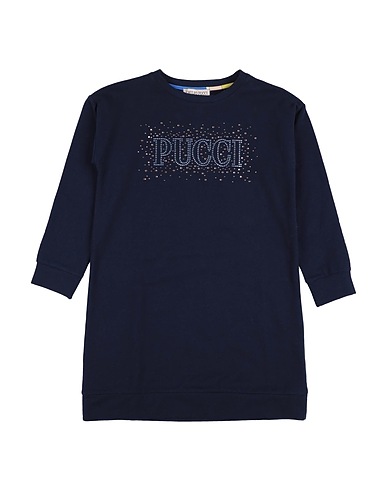 PUCCI Dress Midnight blue 97% Cotton, 3% Elastane