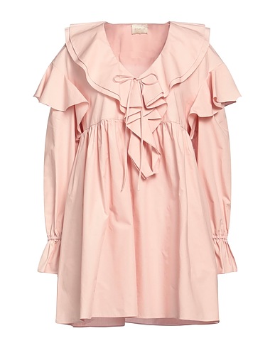 BOHELLE Short dress Pink 100% Cotton