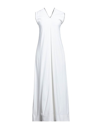 BURBERRY Vestito lungo Bianco 98% Viscosa, 2% Elastan