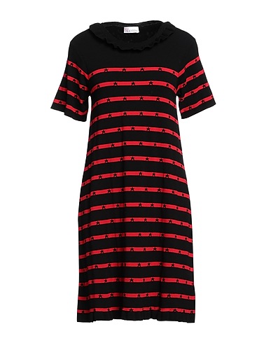 REDValentino Short dress Black 71% Viscose, 29% Polyester
