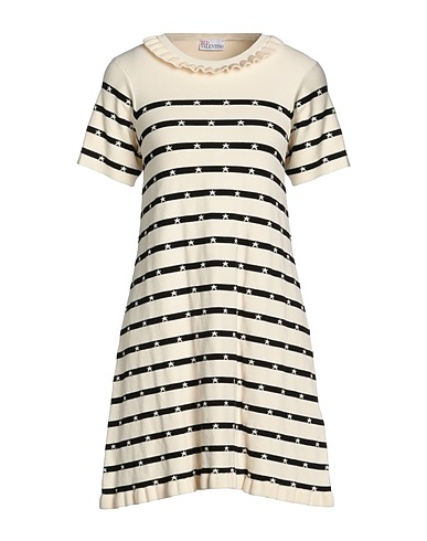 REDValentino Vestito corto Avorio 71% Viscosa, 29% Poliestere