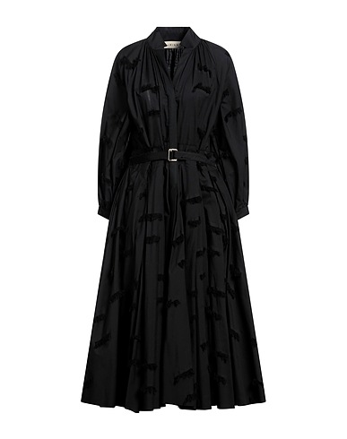 ALBINO Midi dress Black 100% Cotton