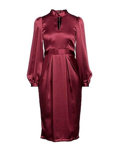 CLOSET Midi dress Garnet 52% Recycled polyester, 48% Polyester