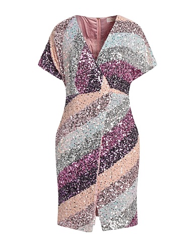 CLOSET Short dress Pink 93% Polyester, 7% Elastane