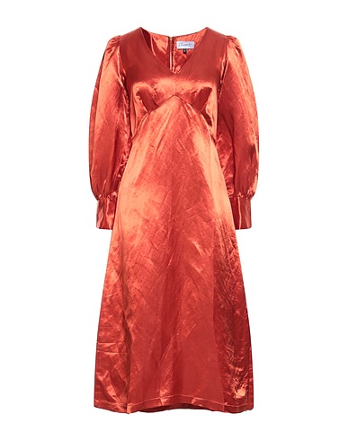 CLOSET Midi dress Rust 67% Viscose, 33% Hemp