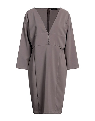 CRISTINA GAVIOLI Midi dress Khaki 89% Polystyrene, 11% Elastane