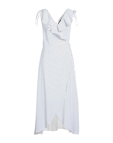 GUESS Midi dress White 100% Polyester
