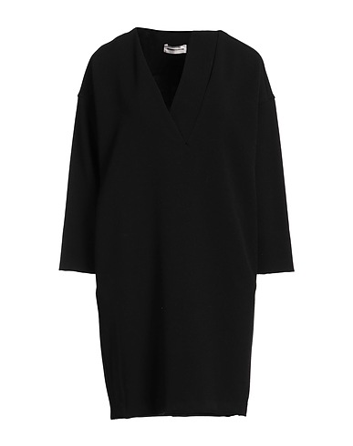 SANDRO FERRONE Short dress Black 65% Polyester, 32% Viscose, 3% Elastane