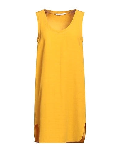 AGNONA Kurzes Kleid Senf 43% Wolle, 34% Acetat, 23% Viskose